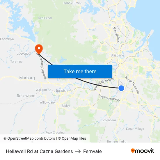 Hellawell Rd at Cazna Gardens to Fernvale map