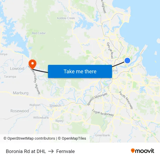 Boronia Rd at DHL to Fernvale map
