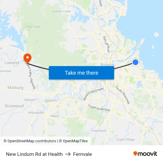 New Lindum Rd at Health to Fernvale map