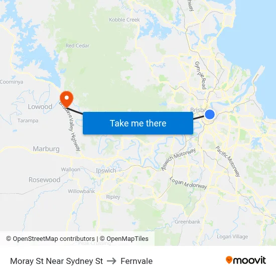 Moray St Near Sydney St to Fernvale map