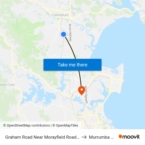 Graham Road Near Morayfield Road Hail 'N' Ride to Murrumba Downs map