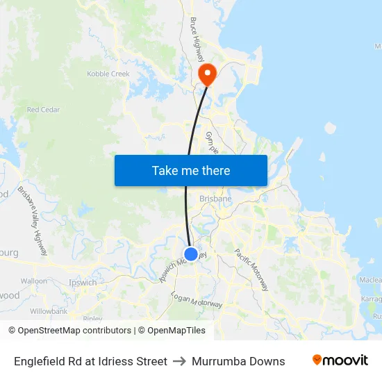 Englefield Rd at Idriess Street to Murrumba Downs map