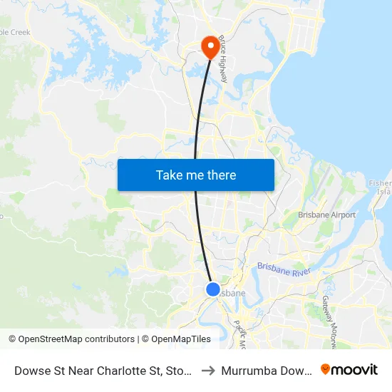 Dowse St Near Charlotte St, Stop 5 to Murrumba Downs map