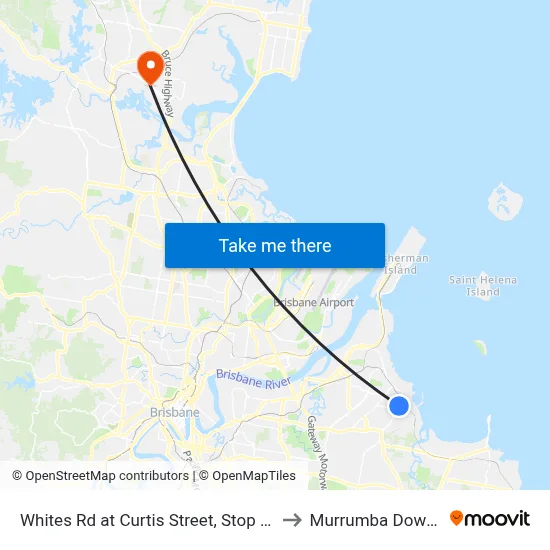 Whites Rd at Curtis Street, Stop 71 to Murrumba Downs map