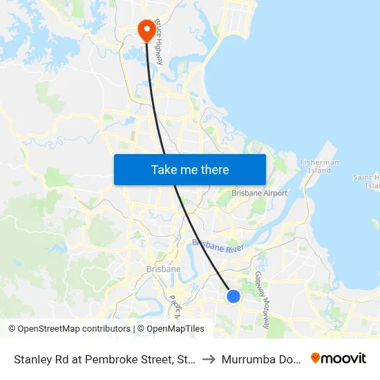 Stanley Rd at Pembroke Street, Stop 42 to Murrumba Downs map