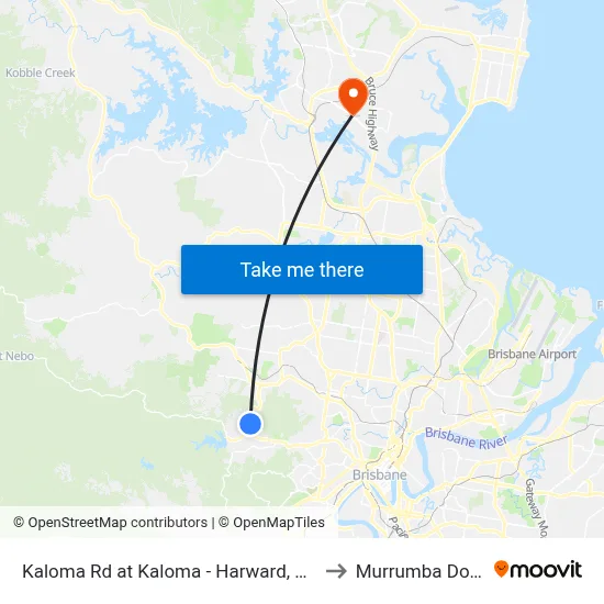 Kaloma Rd at Kaloma - Harward, Stop 38 to Murrumba Downs map
