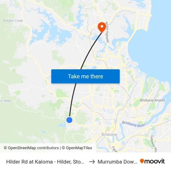 Hilder Rd at Kaloma - Hilder, Stop 41 to Murrumba Downs map