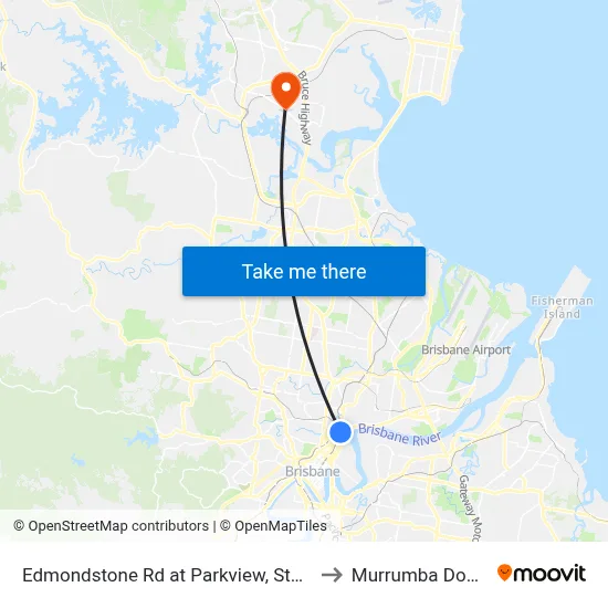 Edmondstone Rd at Parkview, Stop 14 to Murrumba Downs map