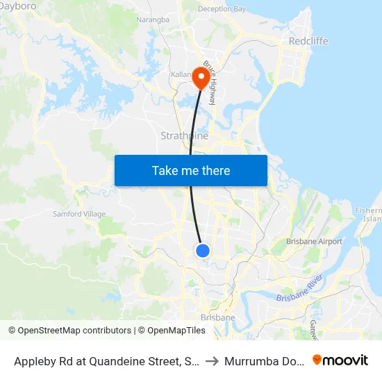 Appleby Rd at Quandeine Street, Stop 34 to Murrumba Downs map