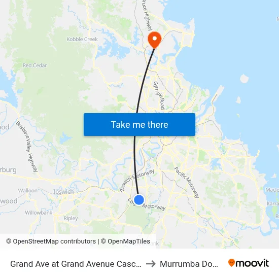 Grand Ave at Grand Avenue Cascade to Murrumba Downs map