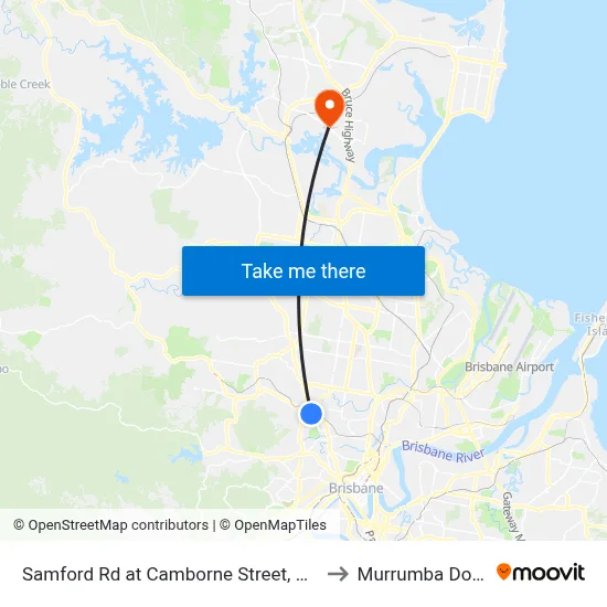 Samford Rd at Camborne Street, Stop 28 to Murrumba Downs map