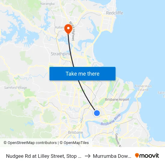 Nudgee Rd at Lilley Street, Stop 34 to Murrumba Downs map