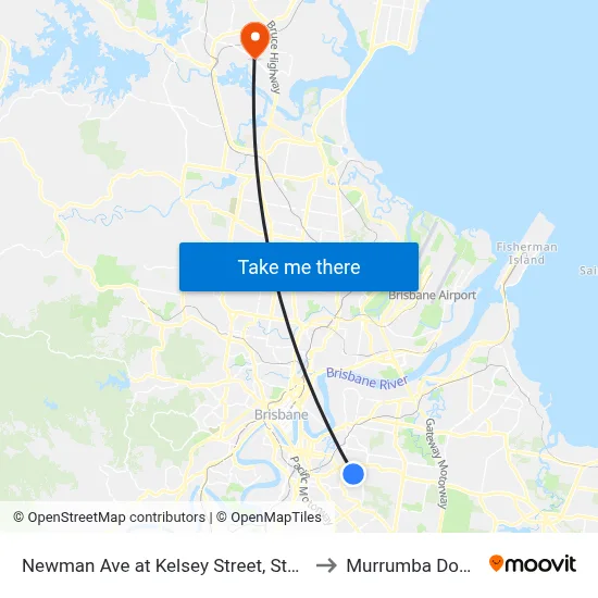 Newman Ave at Kelsey Street, Stop 35 to Murrumba Downs map
