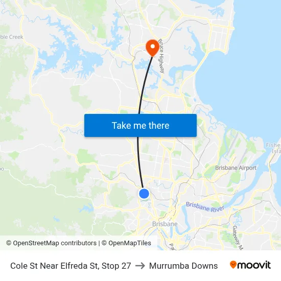 Cole St Near Elfreda St, Stop 27 to Murrumba Downs map