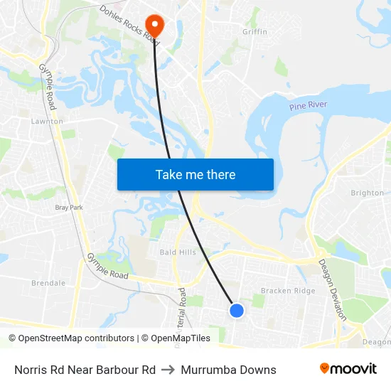 Norris Rd Near Barbour Rd to Murrumba Downs map