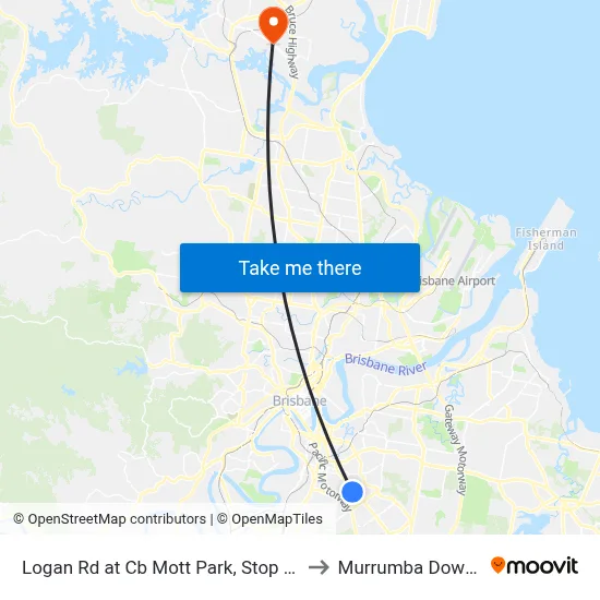 Logan Rd at Cb Mott Park, Stop 26 to Murrumba Downs map