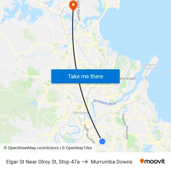 Elgar St Near Olroy St, Stop 47a to Murrumba Downs map