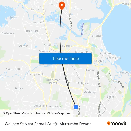 Wallace St Near Farnell St to Murrumba Downs map