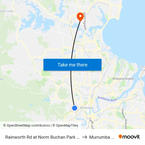 Rainworth Rd at Norm Buchan Park East, Stop 12 to Murrumba Downs map