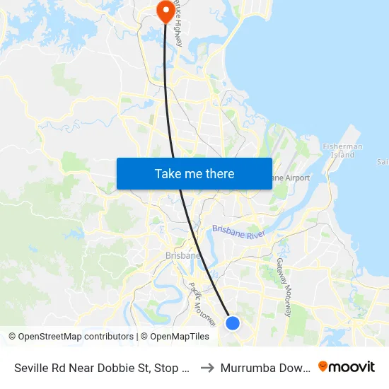 Seville Rd Near Dobbie St, Stop 47c to Murrumba Downs map