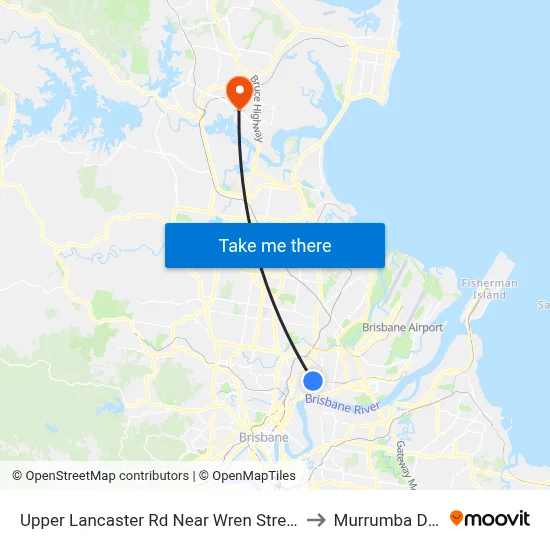 Upper Lancaster Rd Near Wren Street, Stop 25 to Murrumba Downs map