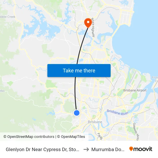 Glenlyon Dr Near Cypress Dr, Stop 39c to Murrumba Downs map