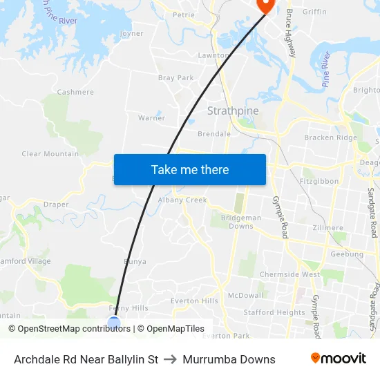 Archdale Rd Near Ballylin St to Murrumba Downs map
