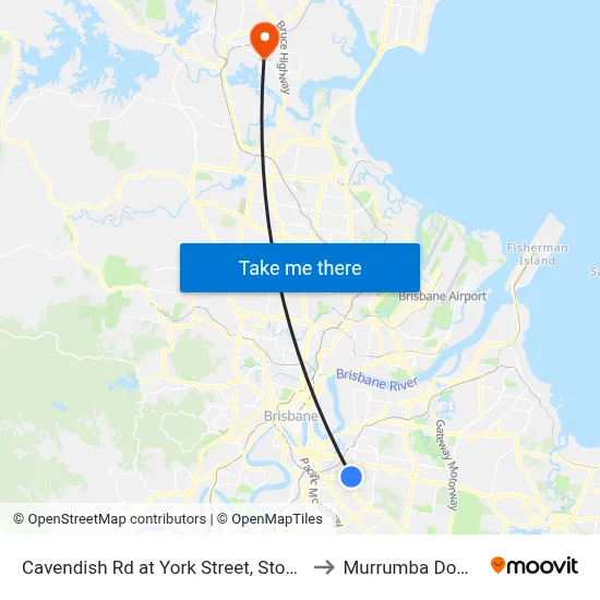 Cavendish Rd at York Street, Stop 29 to Murrumba Downs map