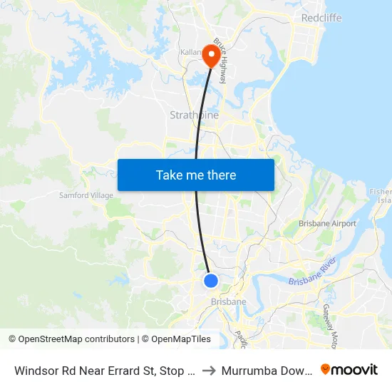 Windsor Rd Near Errard St, Stop 12 to Murrumba Downs map