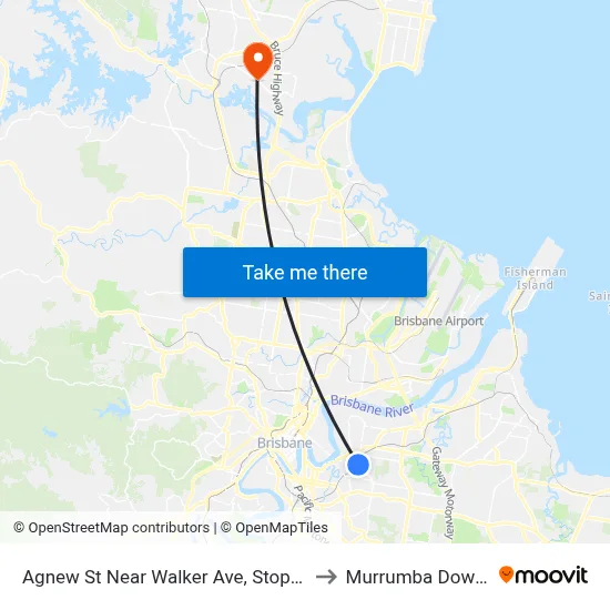 Agnew St Near Walker Ave, Stop 42 to Murrumba Downs map