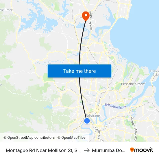 Montague Rd Near Mollison St, Stop 6 to Murrumba Downs map