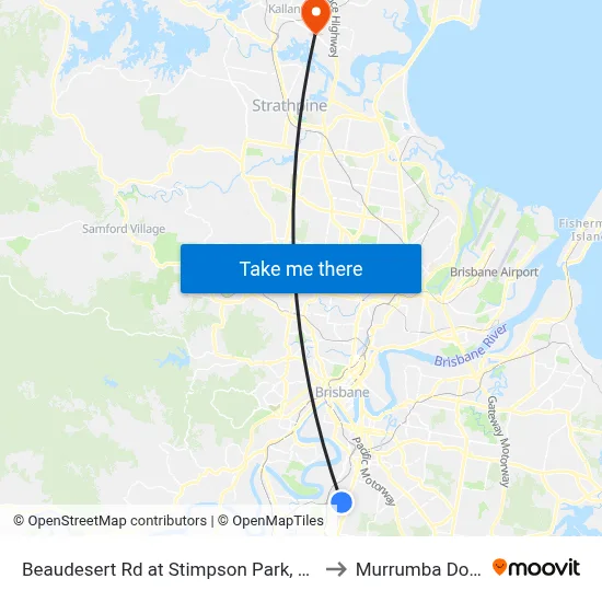 Beaudesert Rd at Stimpson Park, Stop 29 to Murrumba Downs map