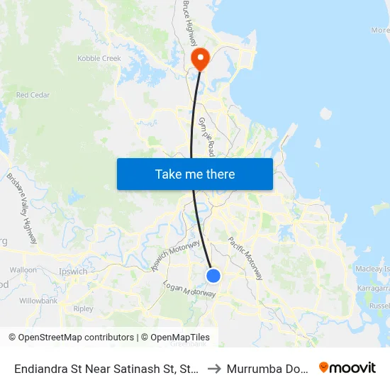 Endiandra St Near Satinash St, Stop 87 to Murrumba Downs map