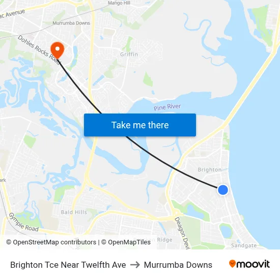 Brighton Tce Near Twelfth Ave to Murrumba Downs map