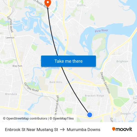 Enbrook St Near Mustang St to Murrumba Downs map