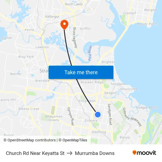 Church Rd Near Keyatta St to Murrumba Downs map