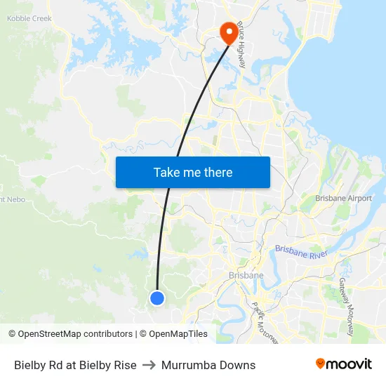 Bielby Rd at Bielby Rise to Murrumba Downs map