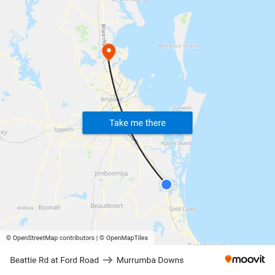 Beattie Rd at Ford Road to Murrumba Downs map