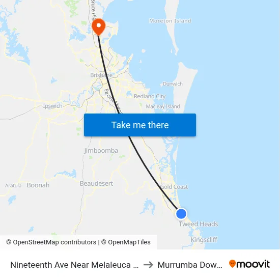 Nineteenth Ave Near Melaleuca Dr to Murrumba Downs map