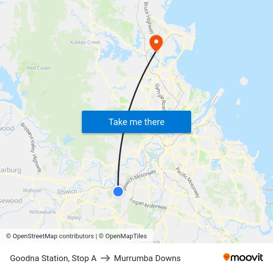 Goodna Station, Stop A to Murrumba Downs map