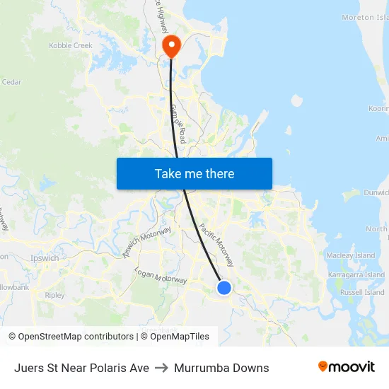 Juers St Near Polaris Ave to Murrumba Downs map