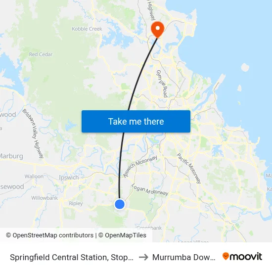 Springfield Central Station, Stop A to Murrumba Downs map