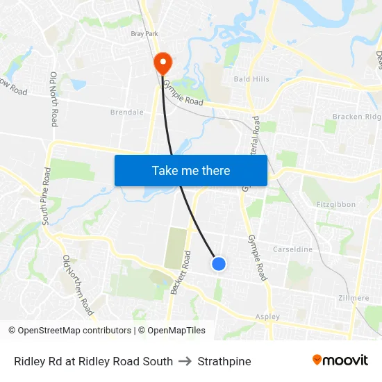 Ridley Rd at Ridley Road South to Strathpine map