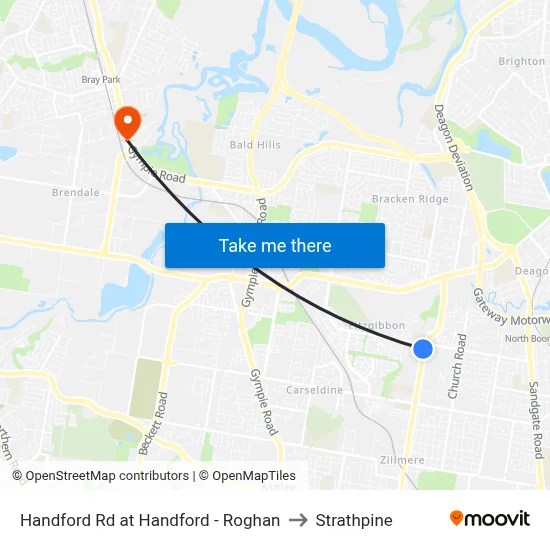 Handford Rd at Handford - Roghan to Strathpine map