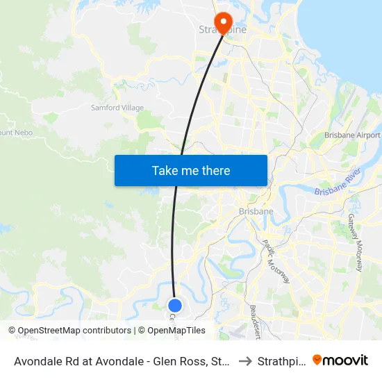 Avondale Rd at Avondale - Glen Ross, Stop 61 to Strathpine map