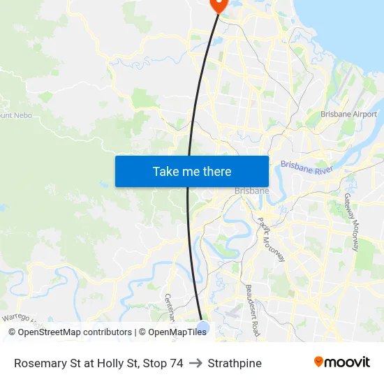Rosemary St at Holly St, Stop 74 to Strathpine map