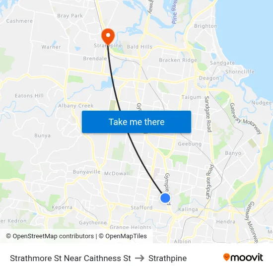 Strathmore St Near Caithness St to Strathpine map