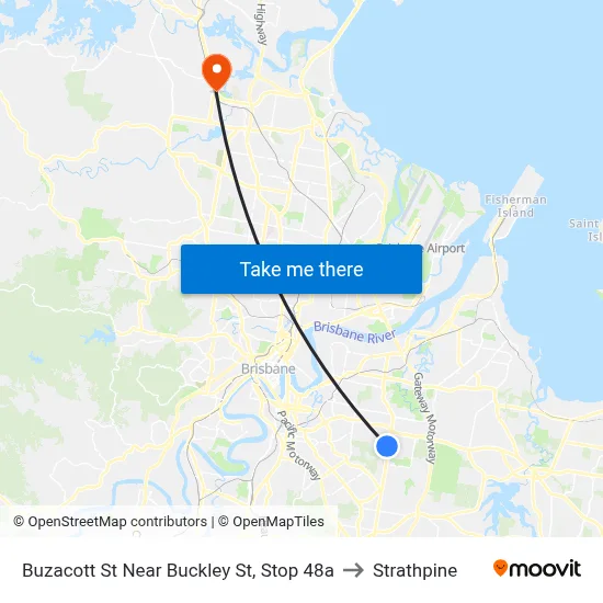 Buzacott St Near Buckley St, Stop 48a to Strathpine map