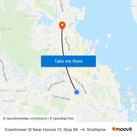 Eisenhower St Near Hoover Ct, Stop 88 to Strathpine map
