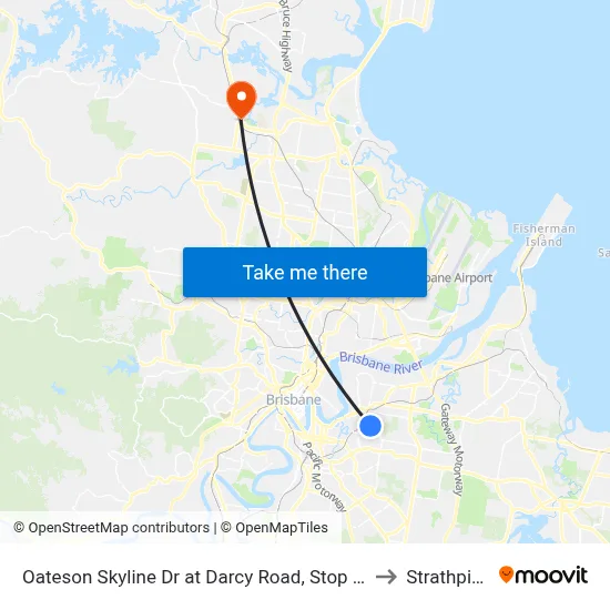 Oateson Skyline Dr at Darcy Road, Stop 40 to Strathpine map